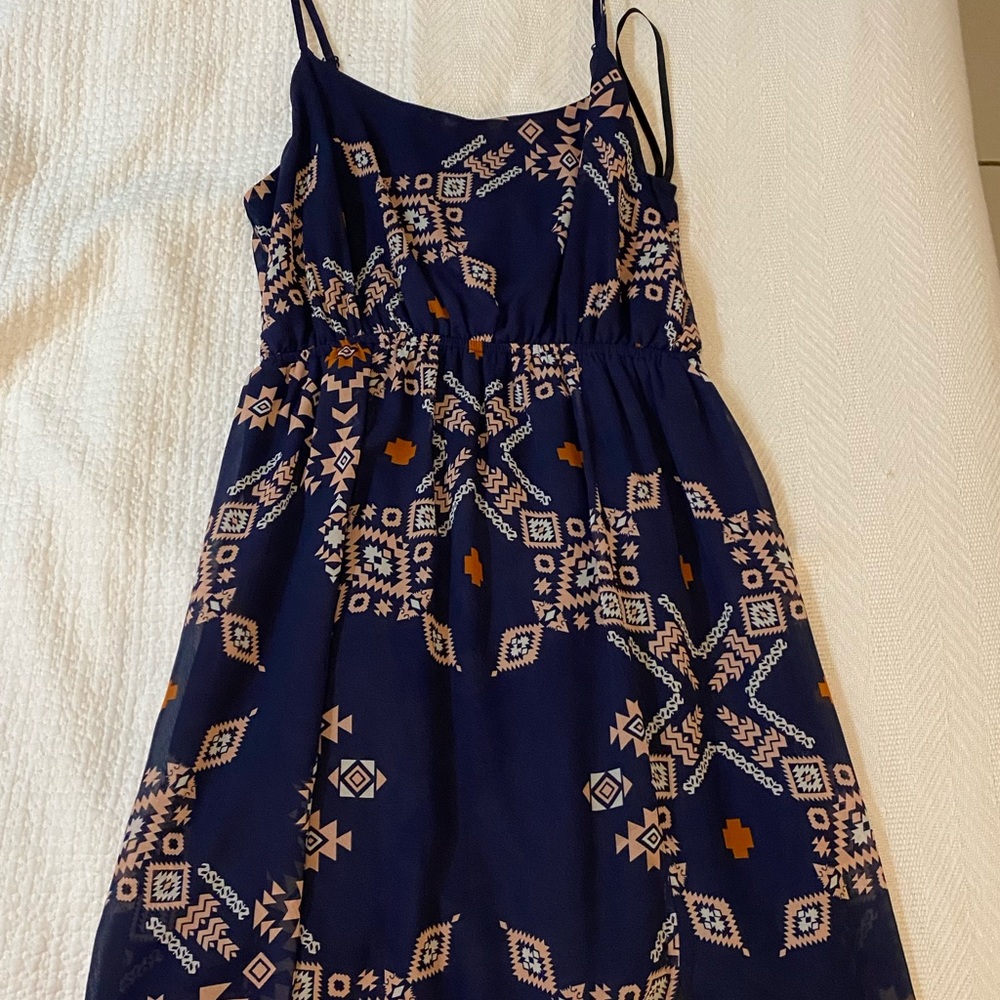 Maxi dress navy blue